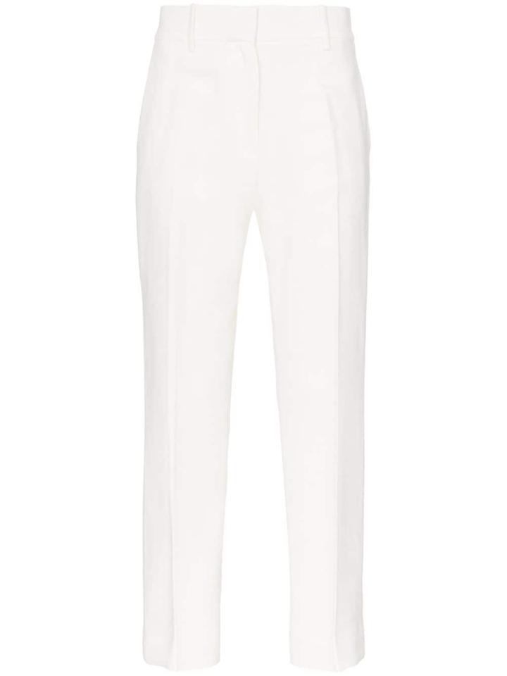 Khaite Catherine Straight-leg Trousers - White