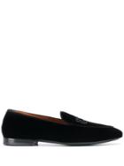 Etro Embroidered Logo Loafers - Black