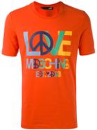 Love Moschino - Logo Print T-shirt - Men - Cotton/spandex/elastane - M, Red, Cotton/spandex/elastane