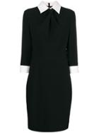 Moschino Contrast Collar Dress - Black