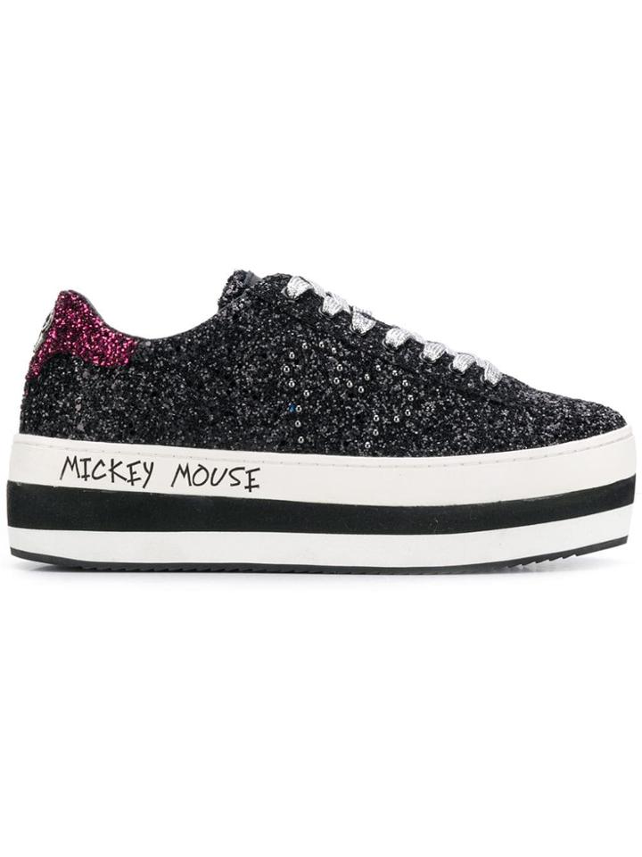 Moa Master Of Arts Mickey Mouse Platform Sneakers - Black