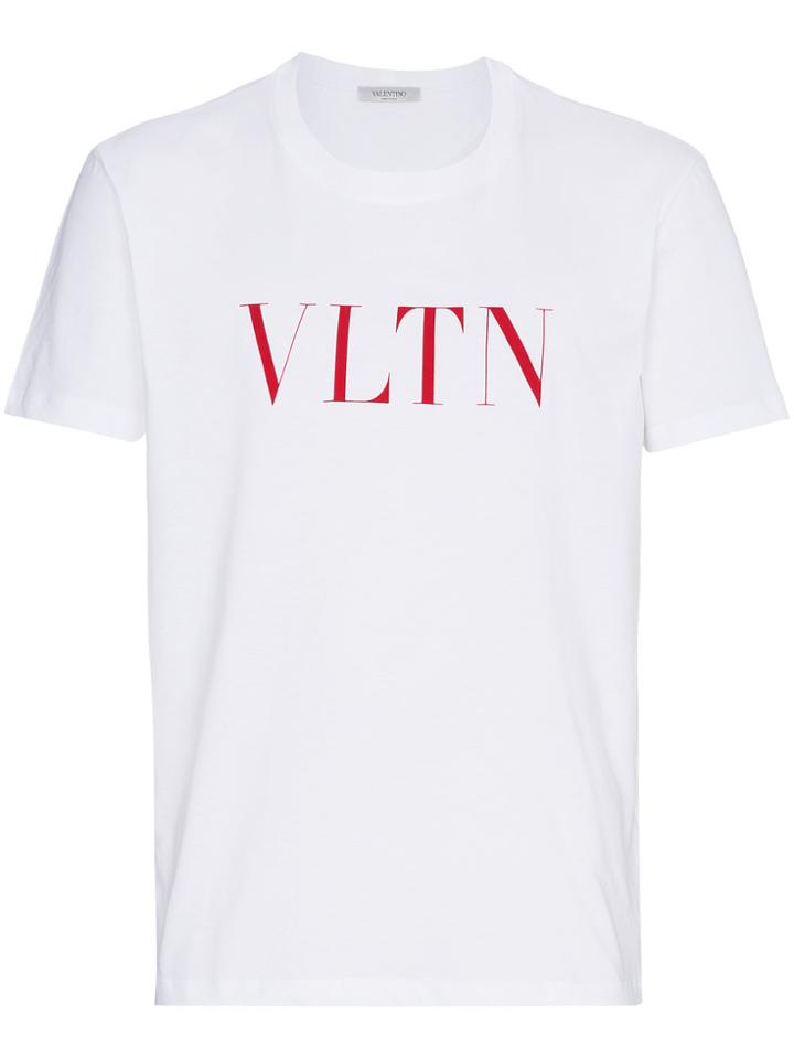 Valentino Vltn Logo Print T Shirt - White