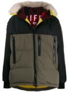 Griffin Padded Hooded Jacket - Black