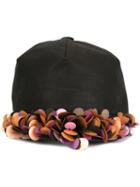 Super Duper Hats Embellished Cap, Women's, Black, Linen/flax/viscose/polyester