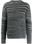 Msgm Chunky Waffle Knit Jumper - Grey