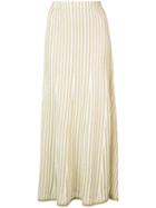 Adam Lippes - Striped Skirtst - Women - Cotton/polyamide/polyester/metallic Fibre - Xs, Women's, White, Cotton/polyamide/polyester/metallic Fibre