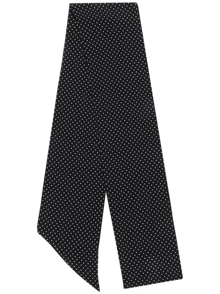 Plan C Polka-dot Scarf - Black