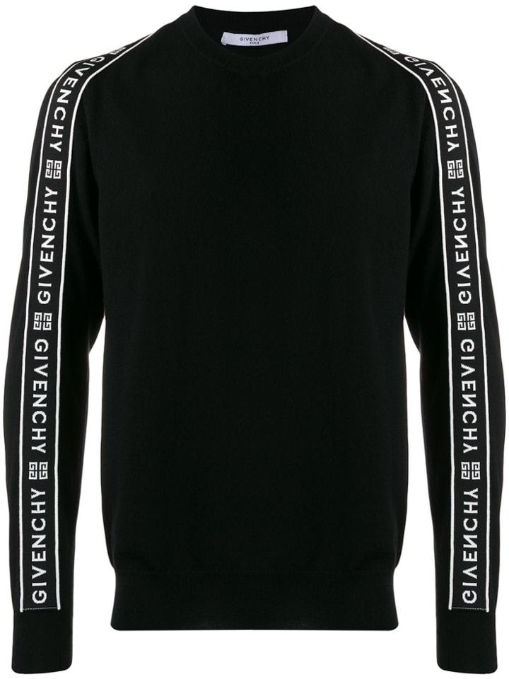Givenchy Side Panelled Logo Sweater - Black