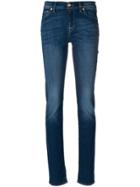 7 For All Mankind Faded Skinny Jeans - Blue