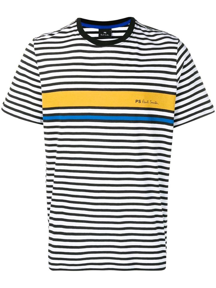 Ps By Paul Smith Striped T-shirt - 14 Ochre