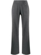 Salvatore Ferragamo Straight-leg Knitted Trousers - Grey