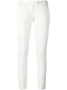 Dondup Aslan Trousers, Women's, Size: 26, White, Cotton/spandex/elastane