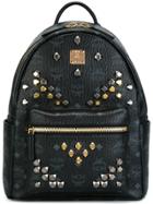Mcm Studded Backpack - Black