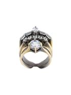 Iosselliani 'white Eclipse Memento' Ring, Women's, Size: 54, Metallic