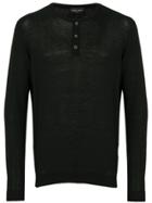 Roberto Collina Long Sleeved Sweatshirt - Black
