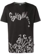 Cavalli Class 3d Logo Print T-shirt - Black