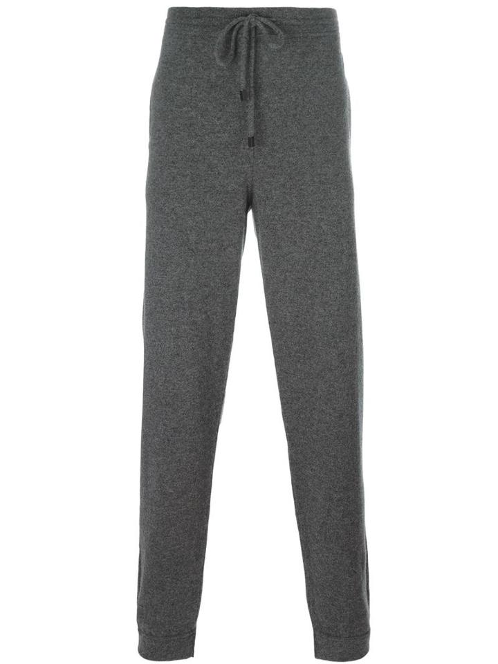 Calvin Klein Collection Classic Track Pants, Men's, Size: Small, Grey, Cashmere