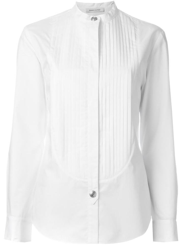 Pierre Balmain Pleated Bib Shirt