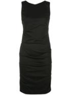 Nicole Miller Ruched Cocktail Dress - Black