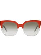 Burberry Eyewear Two-tone Square Sunglasses - Red