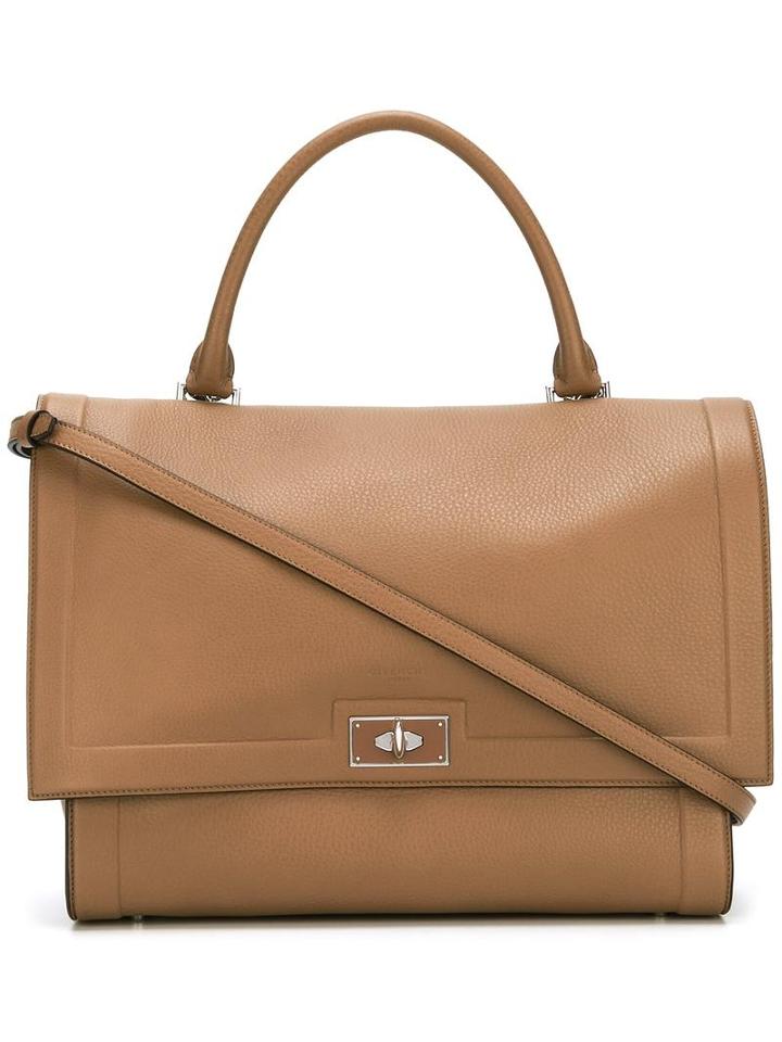 Givenchy Medium 'shark' Tote, Women's, Brown, Calf Leather