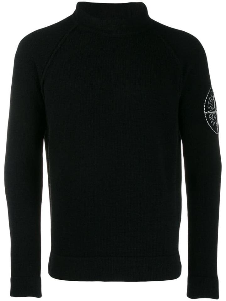 Stone Island Turtleneck Jumper - Black