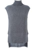 Loma 'imogen' Sleeveless Sweater, Women's, Size: Medium/large, Grey, Cashmere