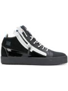 Giuseppe Zanotti Design Panelled Hi-top Sneakers - Black