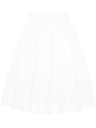 Lanvin Broderie Anglaise Skirt - White