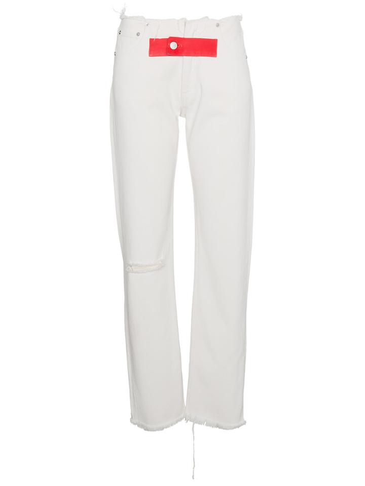 Alyx Raw Trims Straight Leg Jeans - White