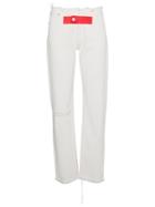 Alyx Raw Trims Straight Leg Jeans - White