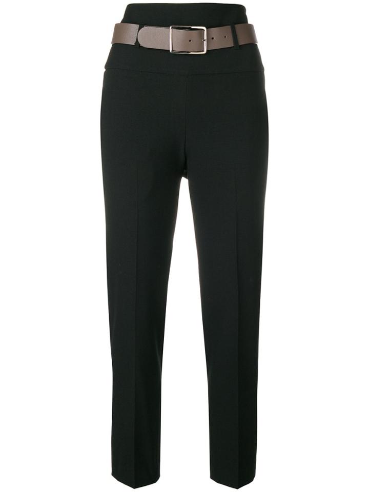 Peserico Pantaló Cintura Alta - Black