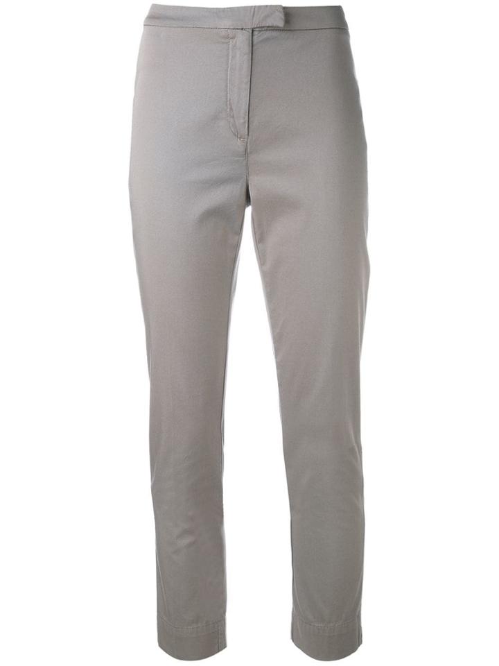Eleventy Super Skinny Cropped Trousers - Neutrals