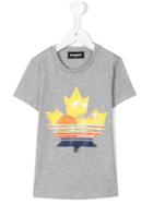 Dsquared2 Kids Logo Print T-shirt, Girl's, Size: 10 Yrs, Grey