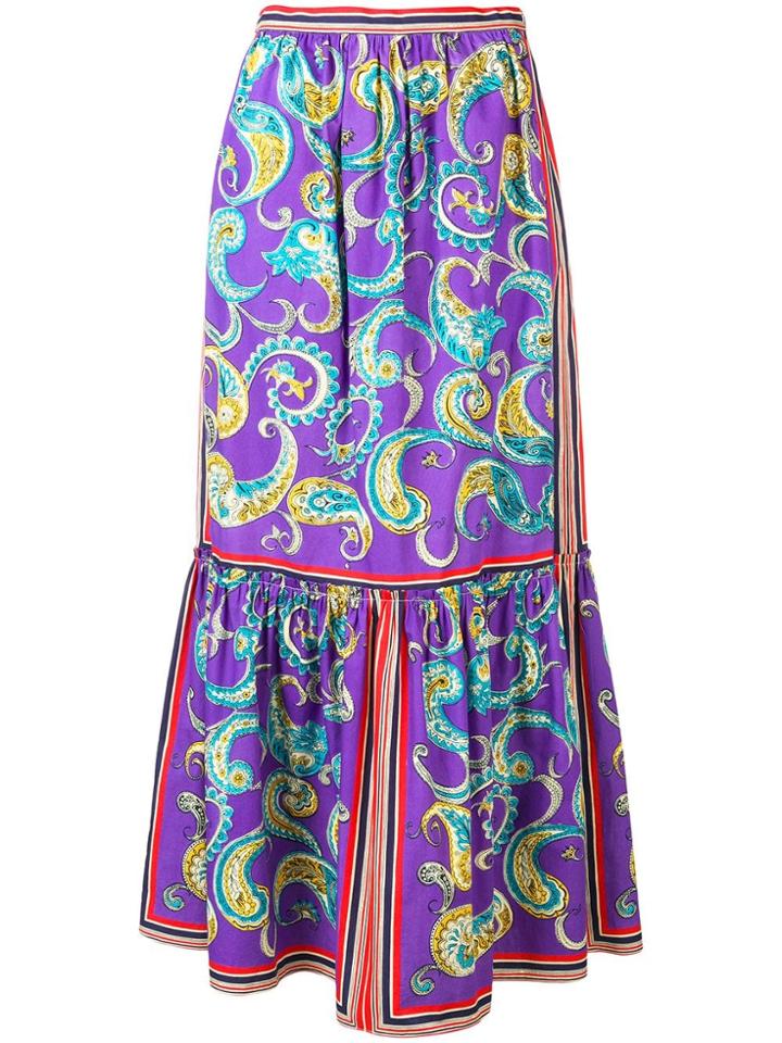 Philosophy Di Lorenzo Serafini Paisley Print Skirt - Purple