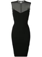Victoria Beckham Sleeveless Fitted Pencil Dress - Black