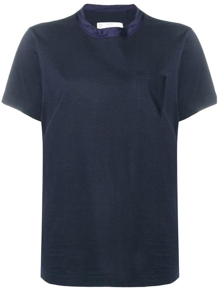 Sacai Boxy Fit T-shirt - Blue