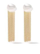 Wouters & Hendrix Gold 18kt Yellow Gold Pearl Tassel Earrings