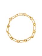 Aurelie Bidermann 18kt Yellow Gold Hammered Bracelet (extended) -