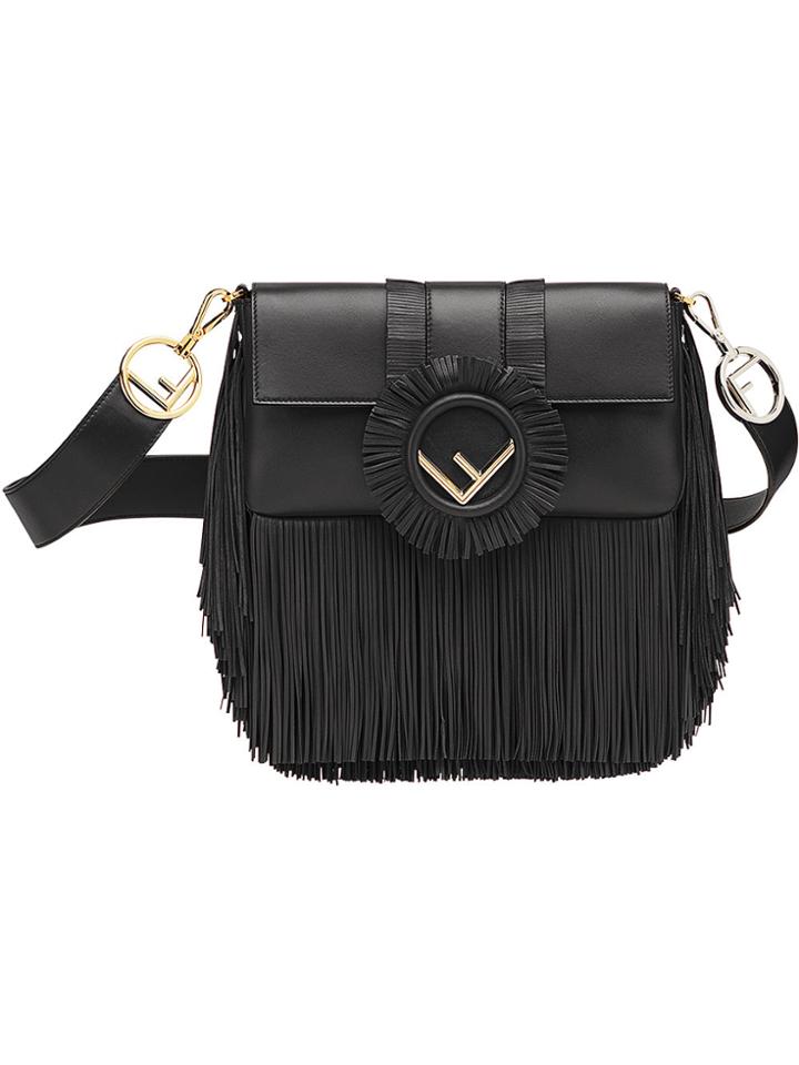 Fendi Baguette Satchel - Black