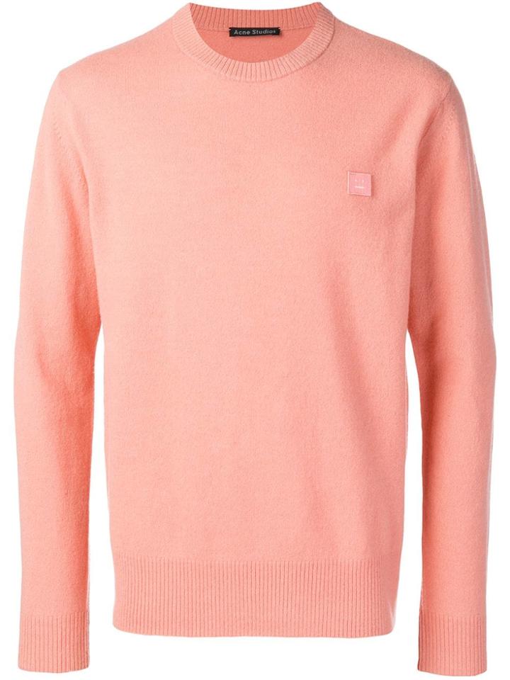 Acne Studios Nalon Face Jumper - Pink