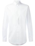 Dolce & Gabbana Patterened Shirt, Men's, Size: 39, White, Cotton