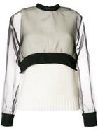 Comme Des Garçons Noir Kei Ninomiya Layered Sweater - White