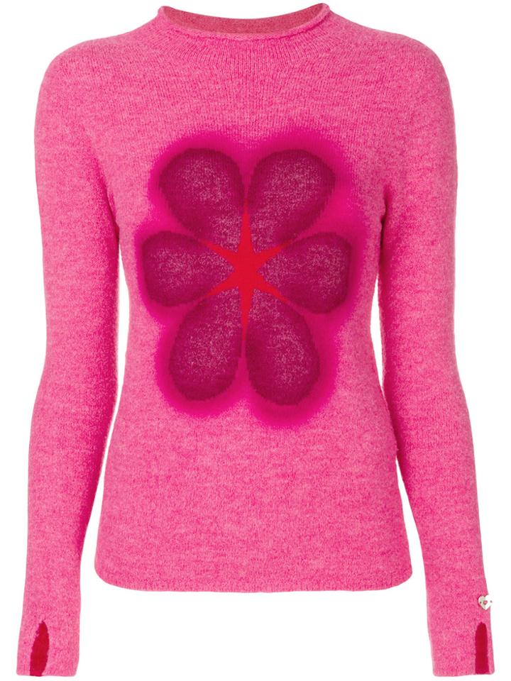 Twin-set Floral Print Jumper - Pink & Purple