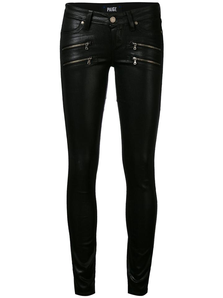 Paige - 'edgemont' Ultra Skinny Jeans - Women - Cotton/polyester/spandex/elastane/rayon - 28, Black, Cotton/polyester/spandex/elastane/rayon