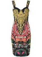 Cavalli Class Printed Dress - Black