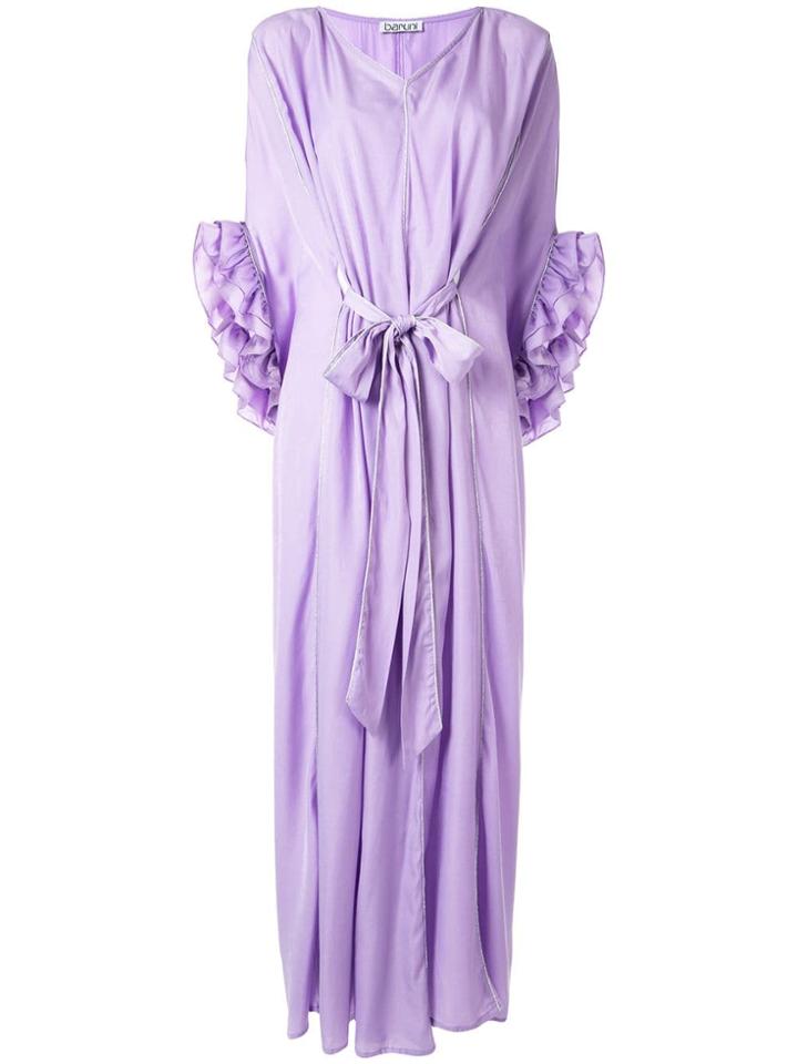 Baruni Kaftan Dress With Belt - Purple