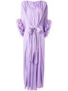 Baruni Kaftan Dress With Belt - Purple