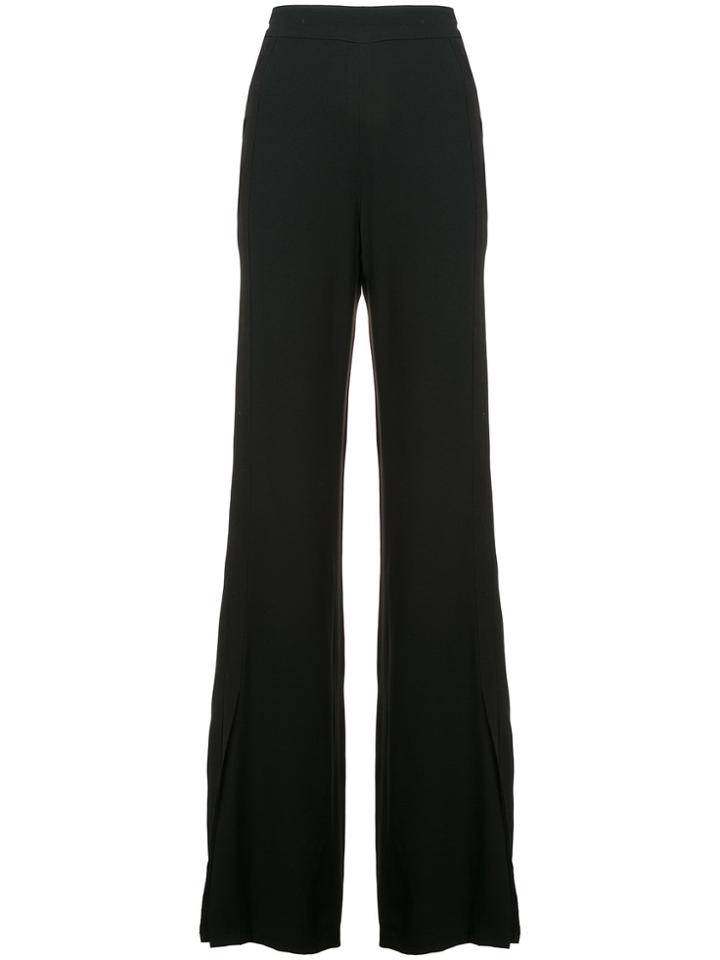 Josie Natori Grosgrain Seamed Trousers - Black
