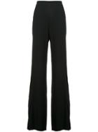 Josie Natori Grosgrain Seamed Trousers - Black